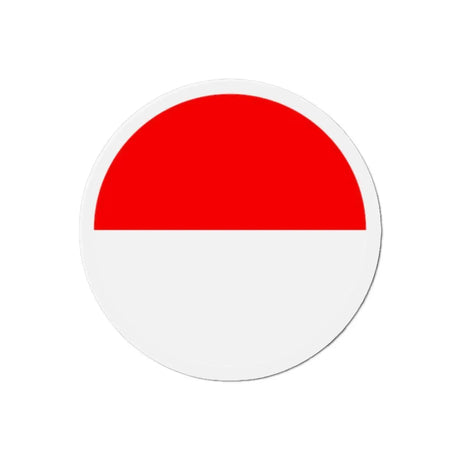 Aimant rond drapeau indonésie design décoratif magnétique