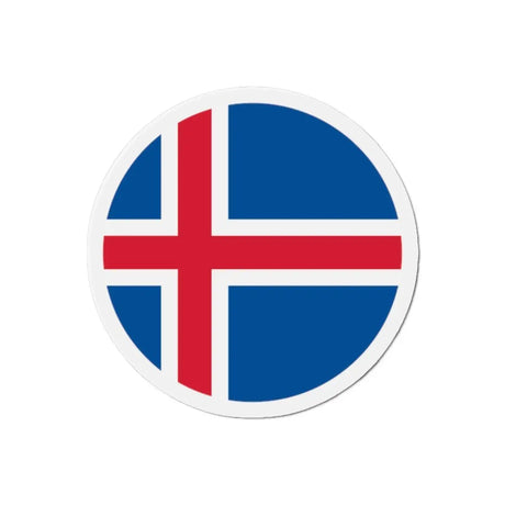 Aimant rond drapeau islande forme décorative magnétique