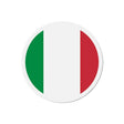 Aimant rond drapeau italie forme décorative pour réfrigérateur