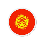 Aimant rond drapeau kirghizistan forme décorative magnet