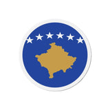Aimant rond drapeau kosovo forme décorative magnétique