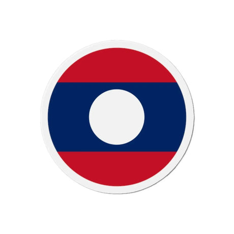 Aimant rond drapeau laos décoratif forme ronde magnétique