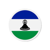 Aimant rond drapeau lesotho déco aimantée pour surfaces