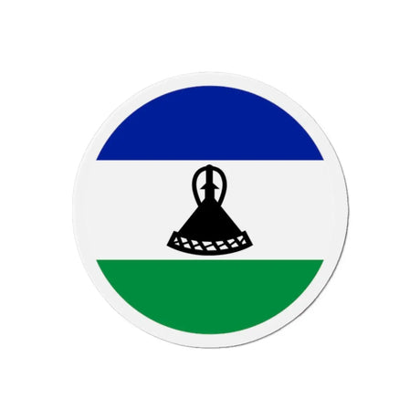 Aimant rond drapeau lesotho déco aimantée pour surfaces