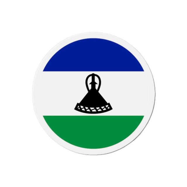 Aimant rond drapeau lesotho en plusieurs tailles - pixelforma