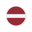 Aimant rond drapeau lettonie décoratif forme ronde
