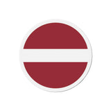 Aimant rond drapeau lettonie décoratif forme ronde