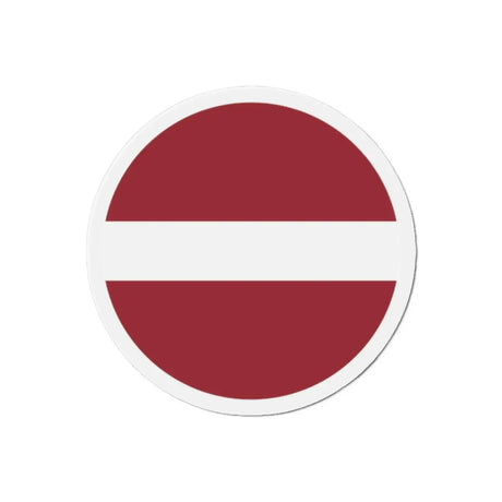 Aimant rond drapeau lettonie décoratif forme ronde