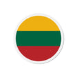 Aimant rond drapeau lituanie décoratif pour réfrigérateur