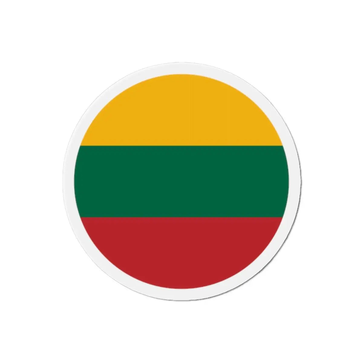 Aimant rond drapeau lituanie décoratif pour réfrigérateur