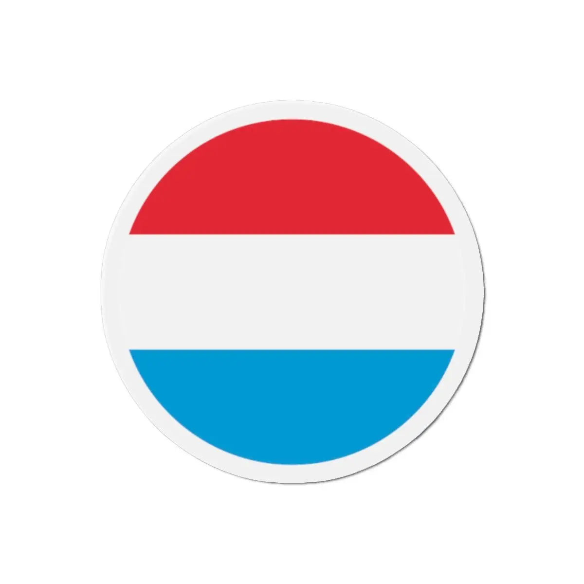 Aimant rond drapeau luxembourg décoratif pour réfrigérateur