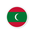 Aimant rond drapeau maldives magnétique décoratif coloré