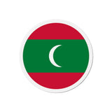 Aimant rond drapeau maldives magnétique décoratif coloré
