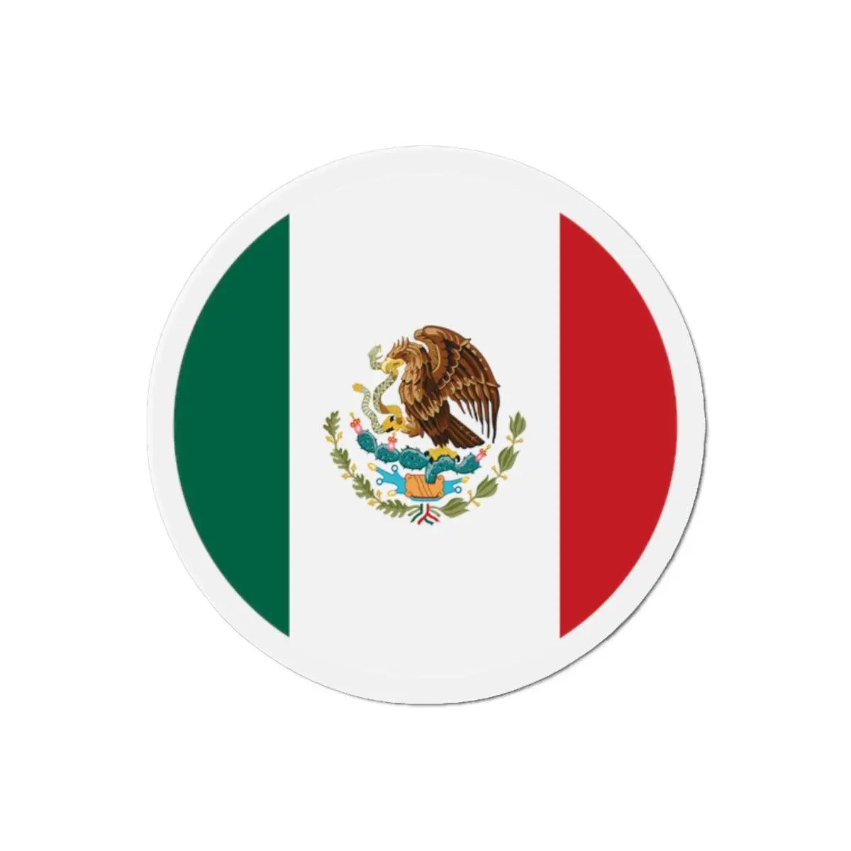 Aimant rond drapeau mexique déco métal souvenir