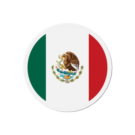 Aimant rond drapeau mexique déco métal souvenir
