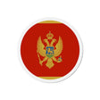 Aimant rond drapeau monténégro forme décorative magnétique