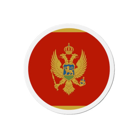 Aimant rond drapeau monténégro forme décorative magnétique
