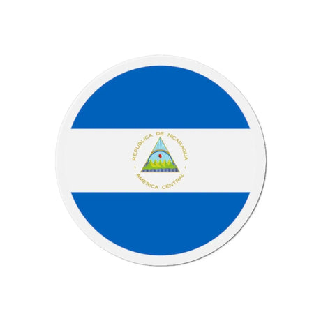 Aimant rond drapeau nicaragua forme ronde décoratif