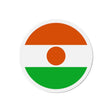 Aimant rond drapeau niger forme décorative pour réfrigérateur