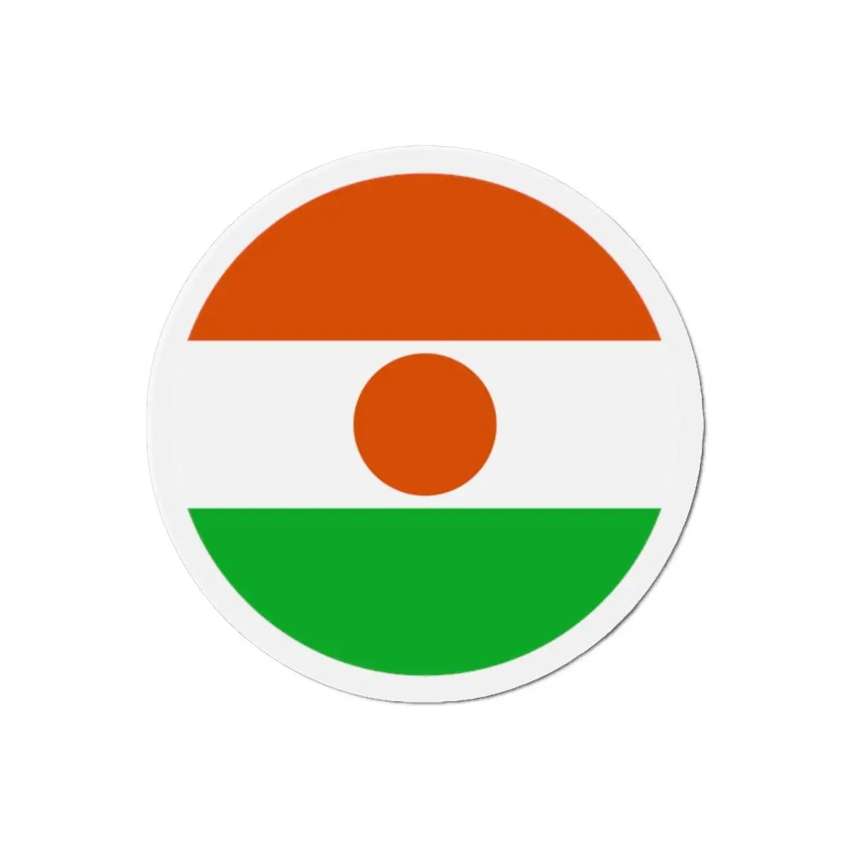 Aimant rond drapeau niger forme décorative pour réfrigérateur