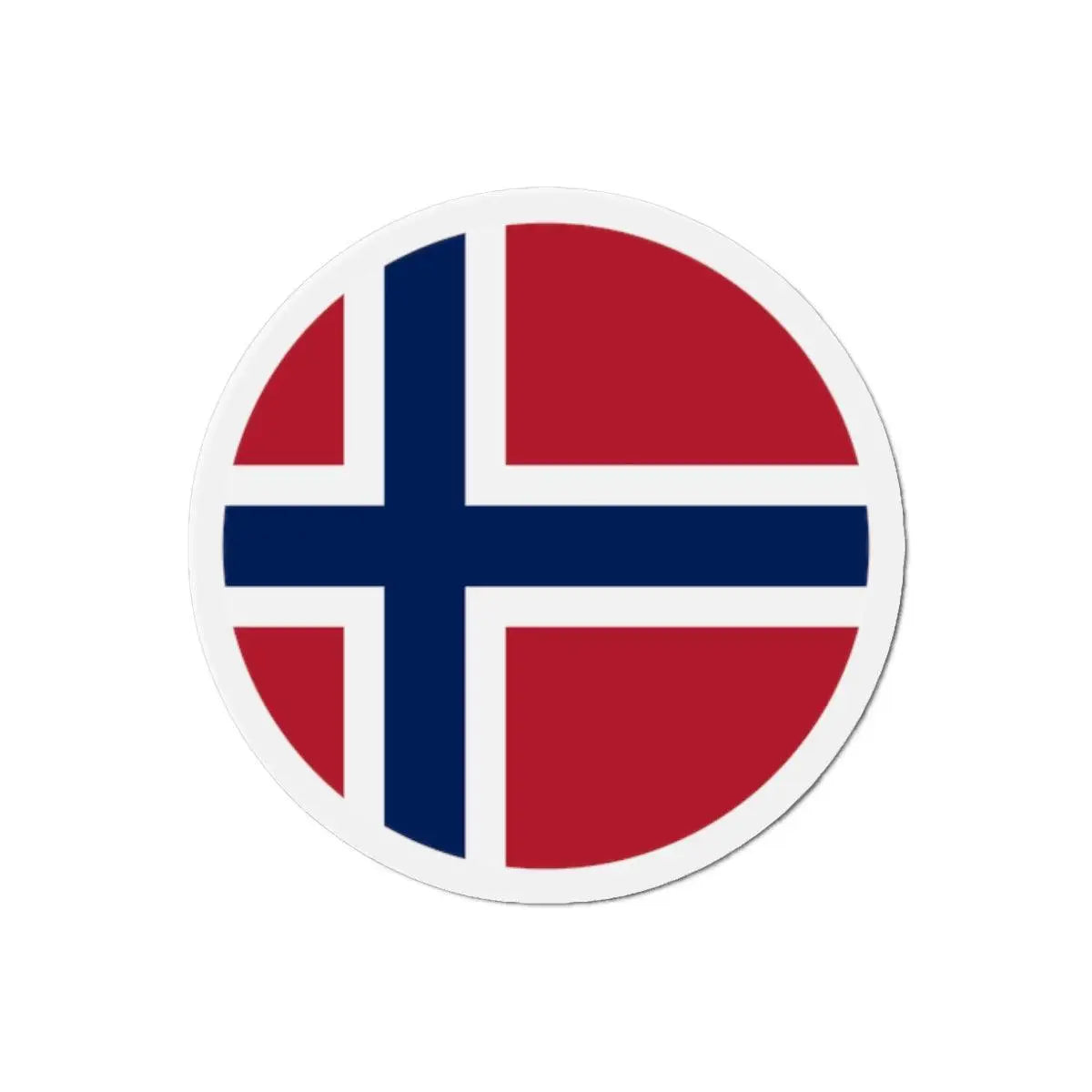 Aimant rond drapeau norvège décoratif pour réfrigérateur