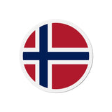 Aimant rond drapeau norvège décoratif pour réfrigérateur
