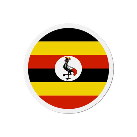 Aimant rond drapeau ouganda forme décorative magnétique
