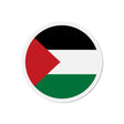 Aimant rond drapeau palestine décoratif forme ronde
