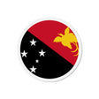 Aimant rond drapeau papouasie-nouvelle-guinée décoratif