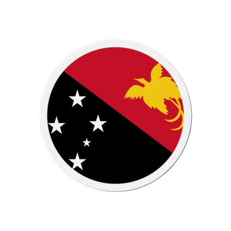 Aimant rond drapeau papouasie-nouvelle-guinée décoratif
