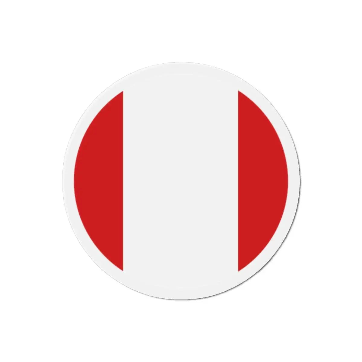 Aimant rond drapeau pérou forme décorative magnétique
