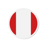 Aimant rond drapeau pérou forme décorative magnétique
