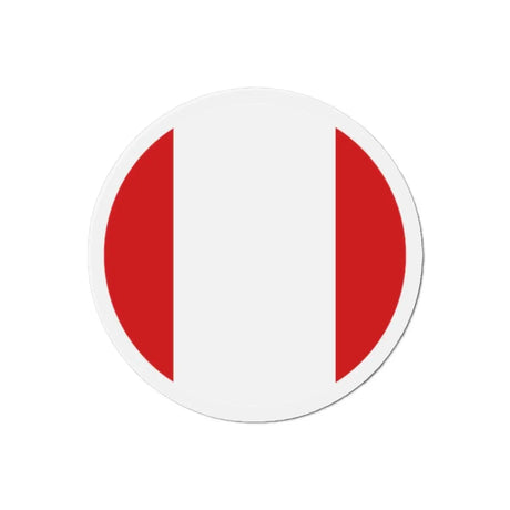 Aimant rond drapeau pérou forme décorative magnétique