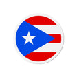 Aimant rond drapeau porto rico déco colorée magnétique