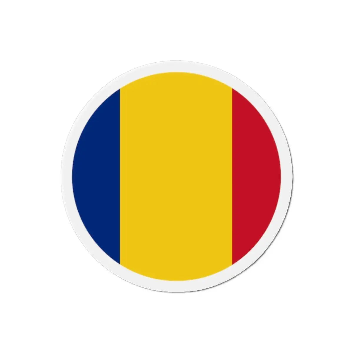 Aimant rond drapeau roumanie forme décorative magnétique