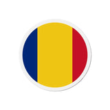 Aimant rond drapeau roumanie forme décorative magnétique