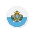 Aimant rond drapeau saint-marin forme décorative magnétique