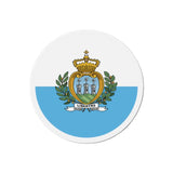 Aimant rond drapeau saint-marin forme décorative magnétique