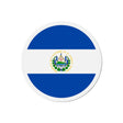 Aimant rond drapeau salvador forme décorative magnétique