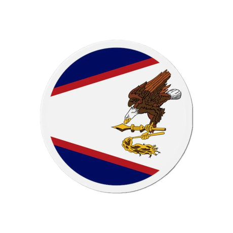 Aimant rond drapeau samoa américaines forme décorative