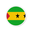 Aimant rond drapeau sao tomé-et-principe forme décorative
