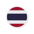 Aimant rond drapeau thaïlande forme décorative souvenir