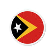 Aimant rond drapeau timor oriental magnétique décoratif