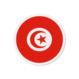 Aimant rond drapeau tunisie forme décorative metal