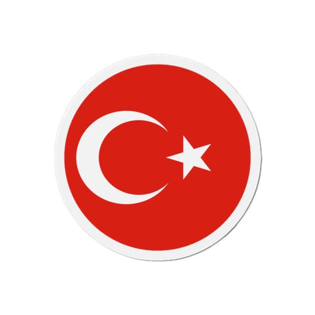Aimant rond drapeau turquie décoratif forme ronde magnétique