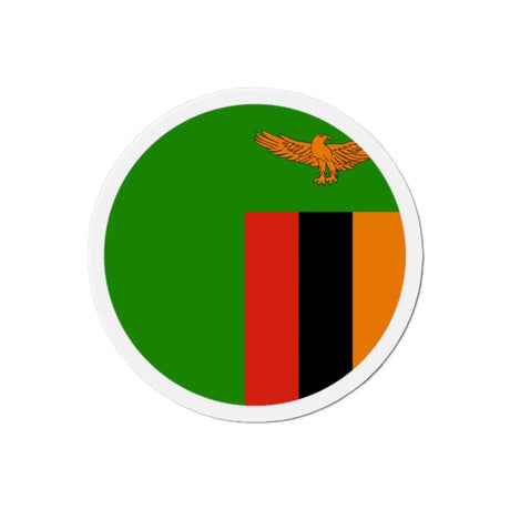 Aimant rond drapeau zambie déco magnétique surface métal