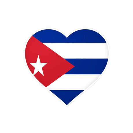 Autocollant cœur cuba pvc résistant personnalisation facile