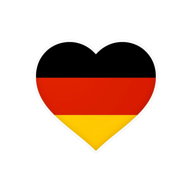 Autocollant coeur drapeau allemagne en plusieurs tailles - pixelforma