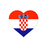 Autocollant coeur drapeau croatie en plusieurs tailles - pixelforma