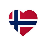 Autocollant Coeur Drapeau du Svalbard et de Jan Mayen en plusieurs tailles - Pixelforma 